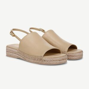 Franco Sarto Rune Slingback Leather Shoe Espadrille